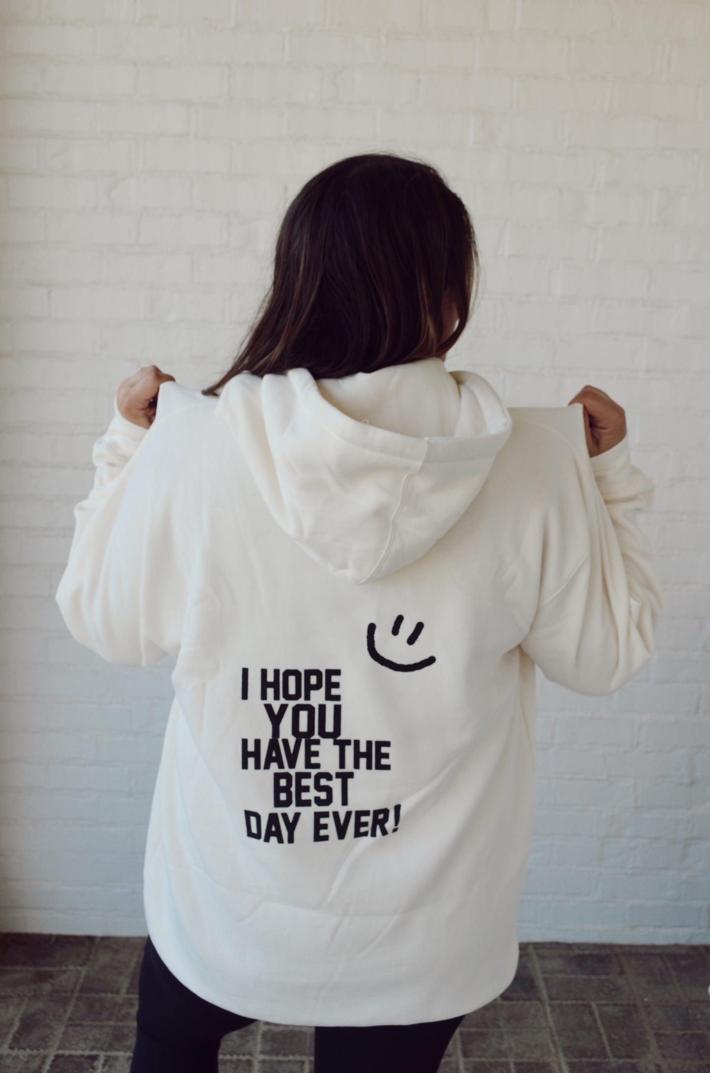 Best Day Ever Hoodie - Ivory